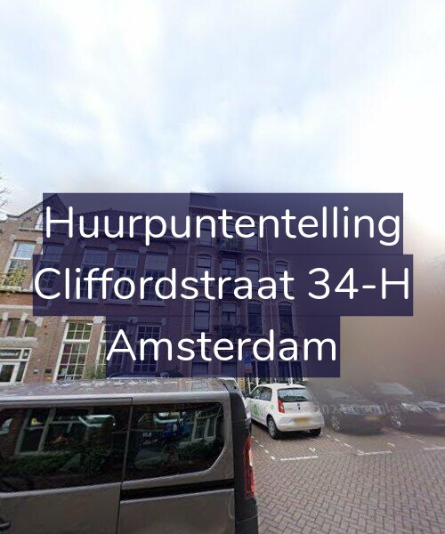 Foto gevel Huurpuntentelling voor Cliffordstraat 34-H, Amsterdam