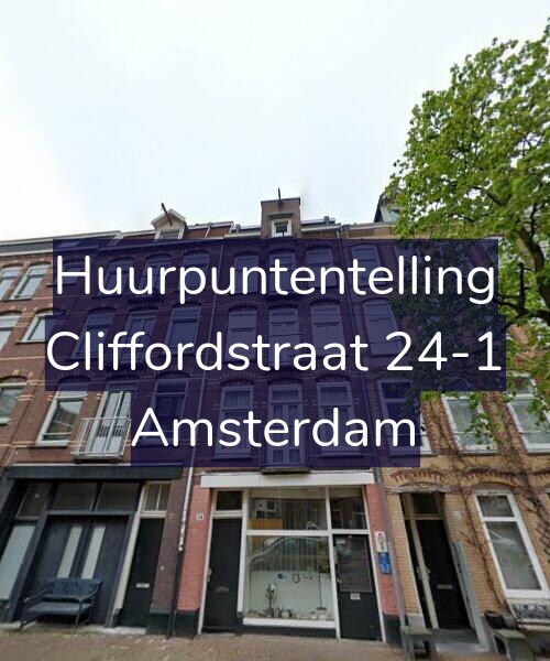 Foto gevel Huurpuntentelling voor Cliffordstraat 24-1, Amsterdam