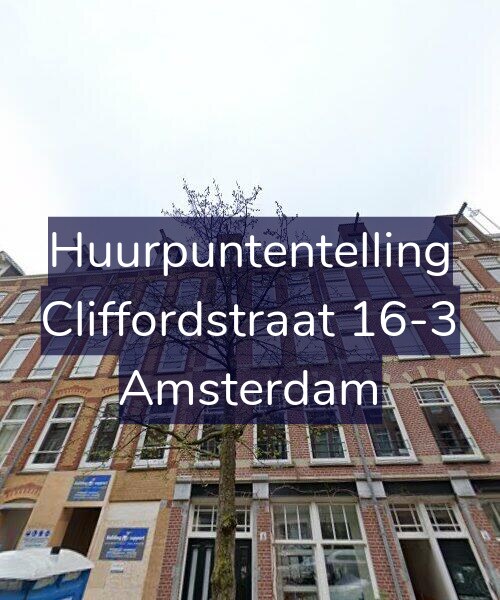 Foto gevel Huurpuntentelling voor Cliffordstraat 16-3, Amsterdam