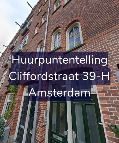 Foto gevel Huurpuntentelling voor Cliffordstraat 39-H, Amsterdam