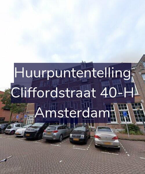 Foto gevel Huurpuntentelling voor Cliffordstraat 40-H, Amsterdam