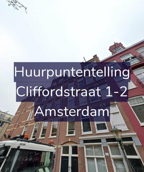 Foto gevel Huurpuntentelling voor Cliffordstraat 1-2, Amsterdam