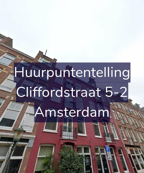Foto gevel Huurpuntentelling voor Cliffordstraat 5-2, Amsterdam