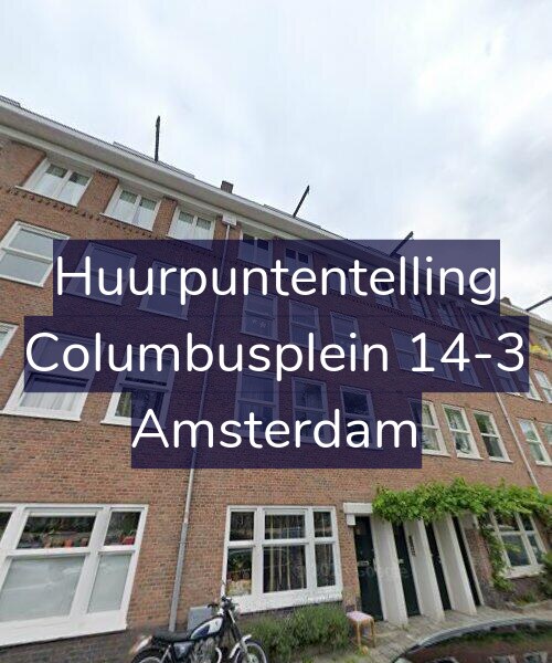 Foto gevel Huurpuntentelling voor Columbusplein 14-3, Amsterdam