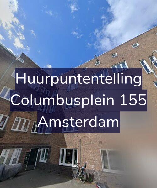 Foto gevel Huurpuntentelling voor Columbusplein 155, Amsterdam