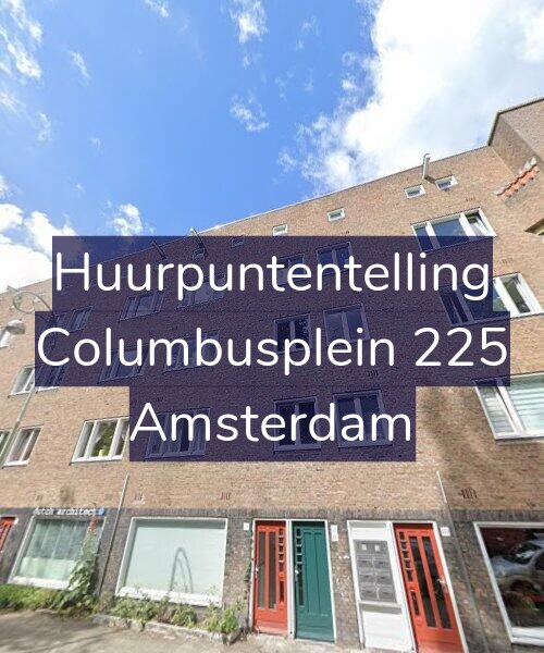 Foto gevel Huurpuntentelling voor Columbusplein 225, Amsterdam