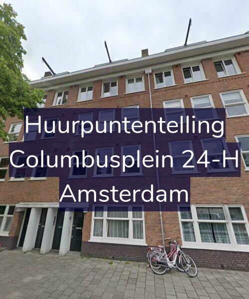 Foto gevel Huurpuntentelling voor Columbusplein 24-H, Amsterdam