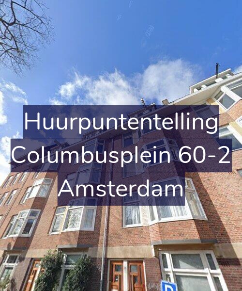Foto gevel Huurpuntentelling voor Columbusplein 60-2, Amsterdam