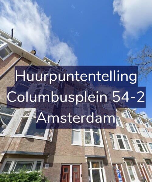 Foto gevel Huurpuntentelling voor Columbusplein 54-2, Amsterdam