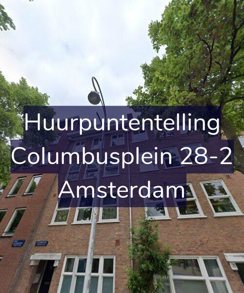 Foto gevel Huurpuntentelling voor Columbusplein 28-2, Amsterdam