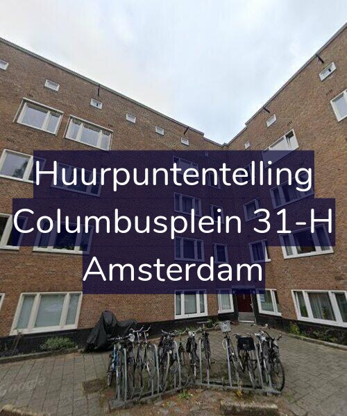 Foto gevel Huurpuntentelling voor Columbusplein 31-H, Amsterdam