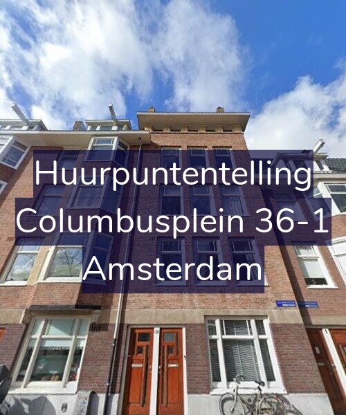 Foto gevel Huurpuntentelling voor Columbusplein 36-1, Amsterdam