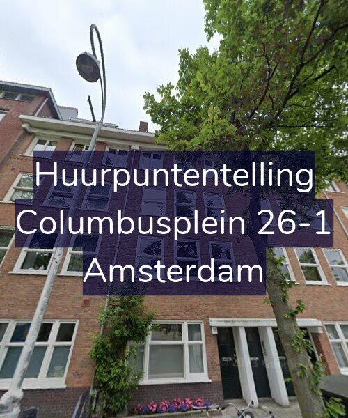 Foto gevel Huurpuntentelling voor Columbusplein 26-1, Amsterdam