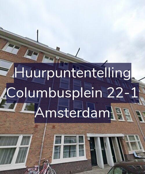 Foto gevel Huurpuntentelling voor Columbusplein 22-1, Amsterdam