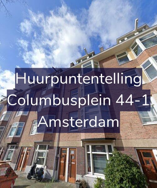 Foto gevel Huurpuntentelling voor Columbusplein 44-1, Amsterdam