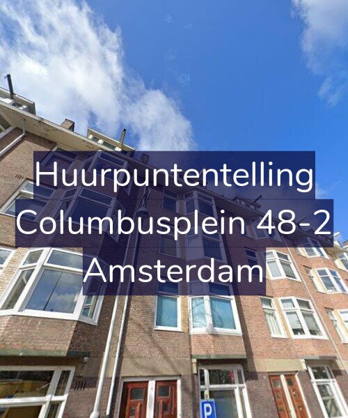 Foto gevel Huurpuntentelling voor Columbusplein 48-2, Amsterdam