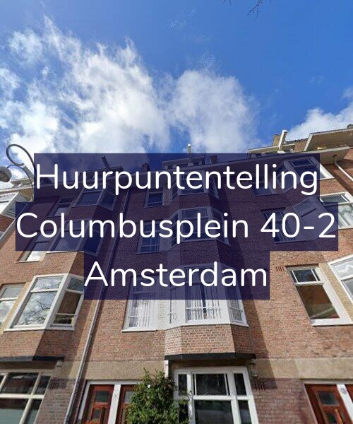 Foto gevel Huurpuntentelling voor Columbusplein 40-2, Amsterdam
