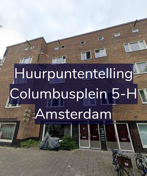 Foto gevel Huurpuntentelling voor Columbusplein 5-H, Amsterdam