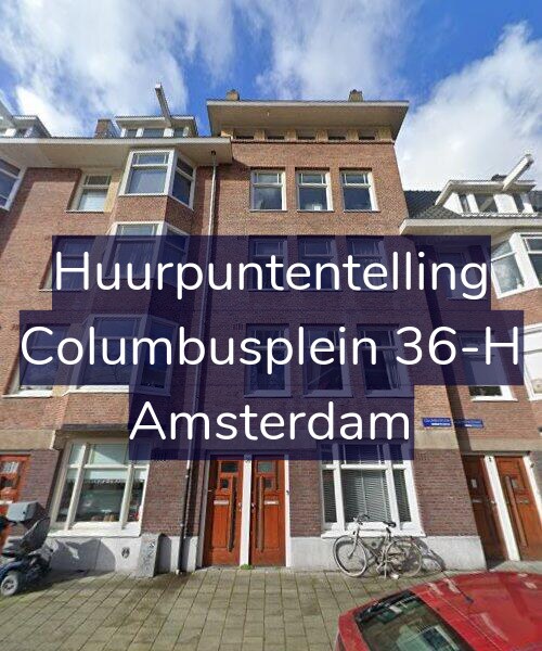 Foto gevel Huurpuntentelling voor Columbusplein 36-H, Amsterdam
