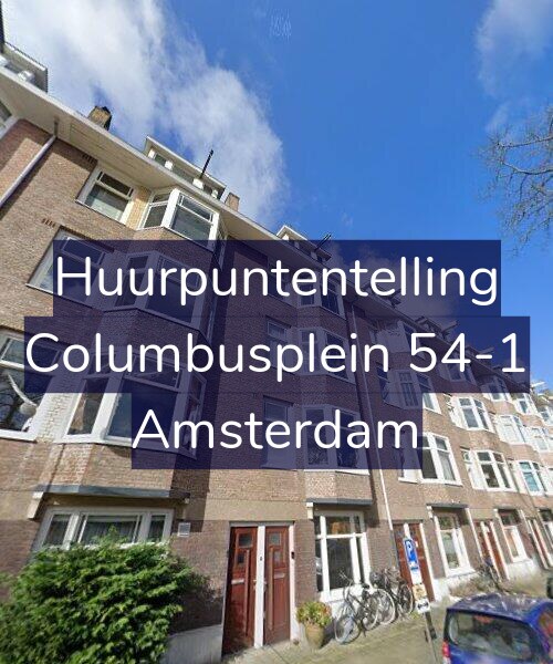 Foto gevel Huurpuntentelling voor Columbusplein 54-1, Amsterdam