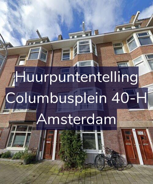 Foto gevel Huurpuntentelling voor Columbusplein 40-H, Amsterdam