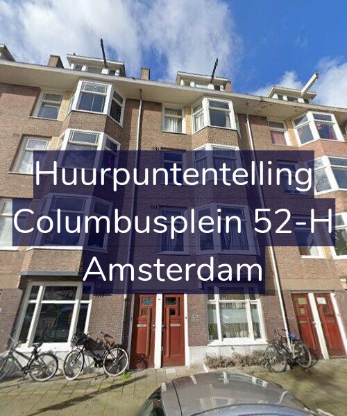 Foto gevel Huurpuntentelling voor Columbusplein 52-H, Amsterdam