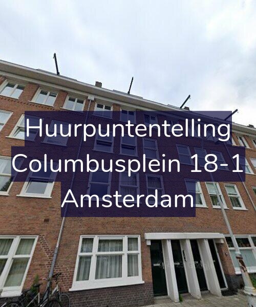 Foto gevel Huurpuntentelling voor Columbusplein 18-1, Amsterdam