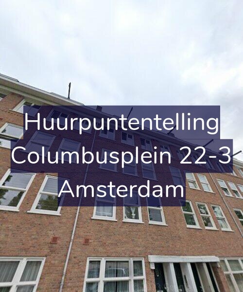 Foto gevel Huurpuntentelling voor Columbusplein 22-3, Amsterdam