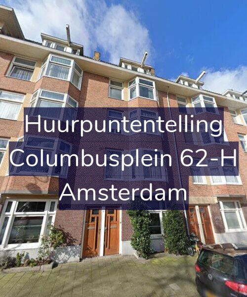 Foto gevel Huurpuntentelling voor Columbusplein 62-H, Amsterdam
