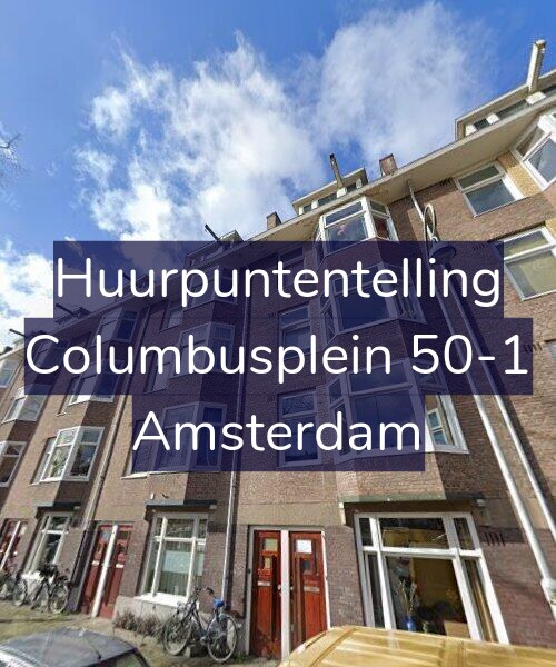Foto gevel Huurpuntentelling voor Columbusplein 50-1, Amsterdam