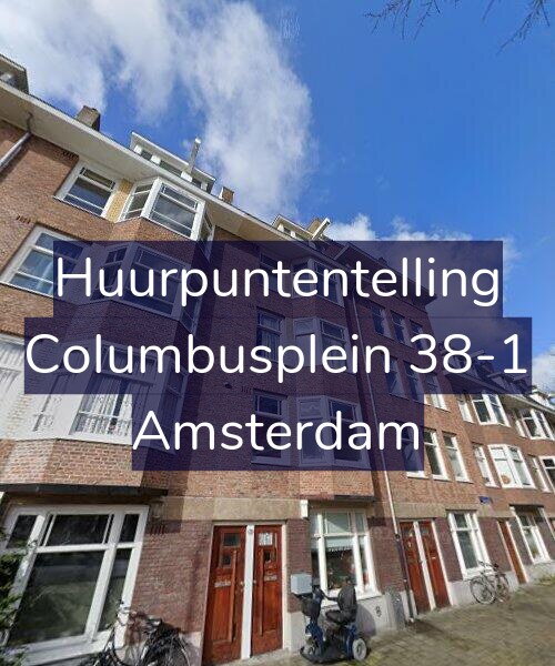 Foto gevel Huurpuntentelling voor Columbusplein 38-1, Amsterdam