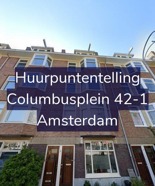 Foto gevel Huurpuntentelling voor Columbusplein 42-1, Amsterdam