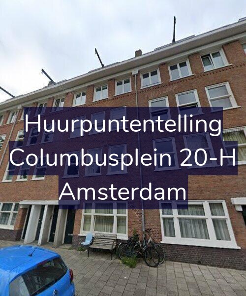Foto gevel Huurpuntentelling voor Columbusplein 20-H, Amsterdam