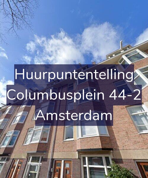 Foto gevel Huurpuntentelling voor Columbusplein 44-2, Amsterdam