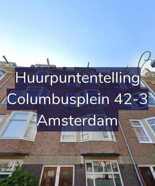 Foto gevel Huurpuntentelling voor Columbusplein 42-3, Amsterdam