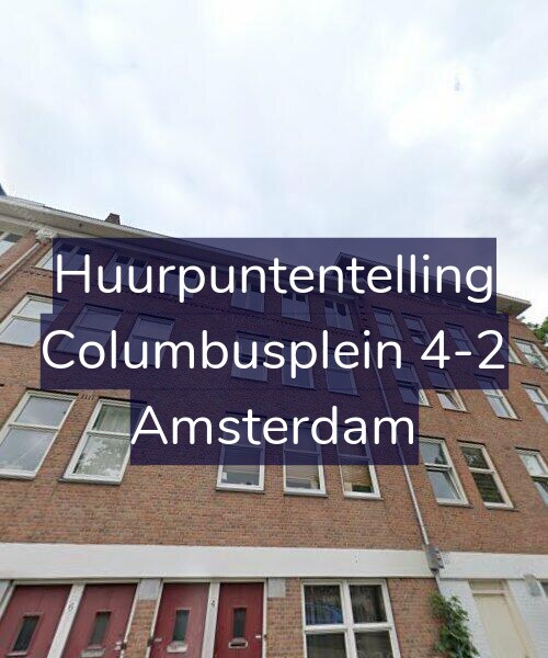 Foto gevel Huurpuntentelling voor Columbusplein 4-2, Amsterdam