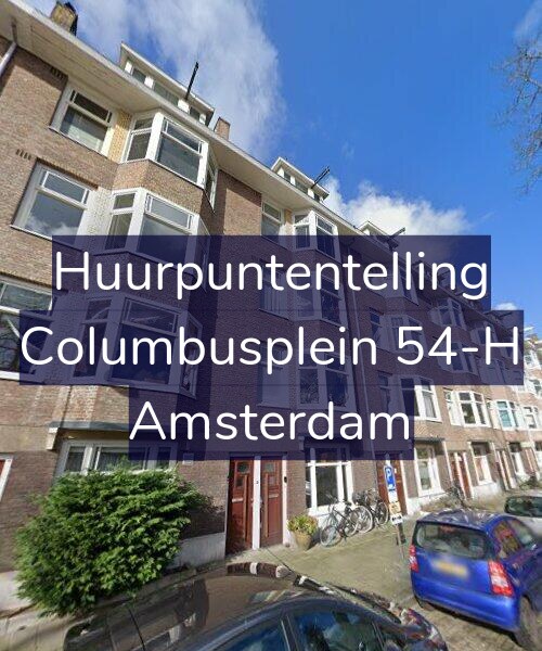 Foto gevel Huurpuntentelling voor Columbusplein 54-H, Amsterdam