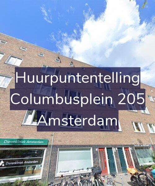 Foto gevel Huurpuntentelling voor Columbusplein 205, Amsterdam
