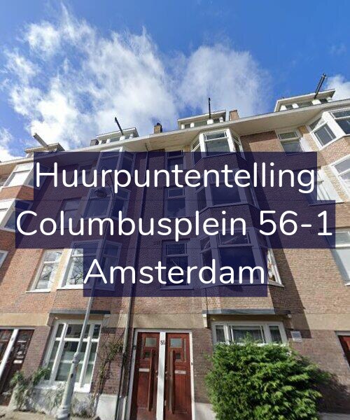 Foto gevel Huurpuntentelling voor Columbusplein 56-1, Amsterdam