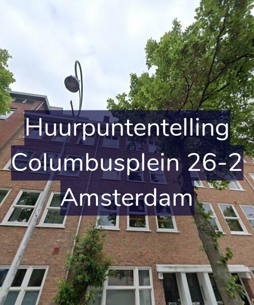 Foto gevel Huurpuntentelling voor Columbusplein 26-2, Amsterdam