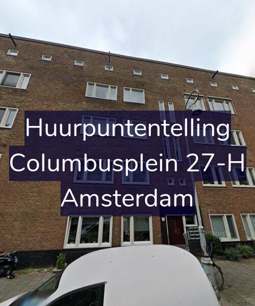 Foto gevel Huurpuntentelling voor Columbusplein 27-H, Amsterdam