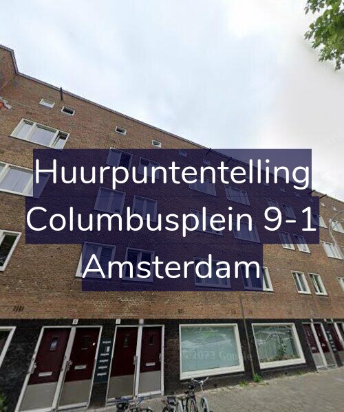 Foto gevel Huurpuntentelling voor Columbusplein 9-1, Amsterdam