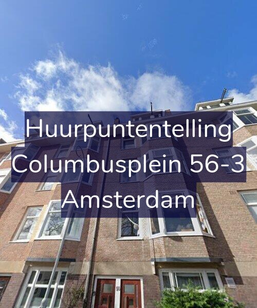 Foto gevel Huurpuntentelling voor Columbusplein 56-3, Amsterdam