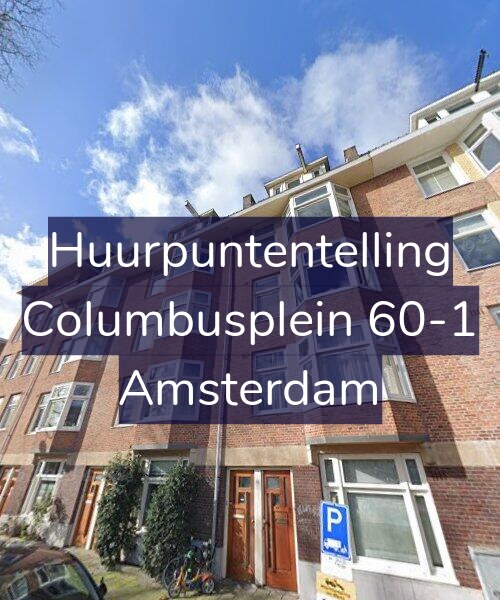 Foto gevel Huurpuntentelling voor Columbusplein 60-1, Amsterdam