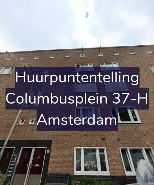 Foto gevel Huurpuntentelling voor Columbusplein 37-H, Amsterdam
