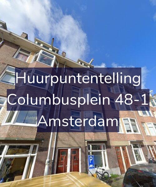 Foto gevel Huurpuntentelling voor Columbusplein 48-1, Amsterdam