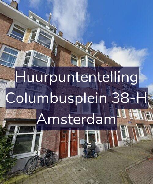 Foto gevel Huurpuntentelling voor Columbusplein 38-H, Amsterdam