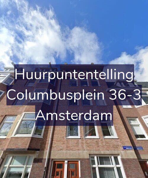 Foto gevel Huurpuntentelling voor Columbusplein 36-3, Amsterdam