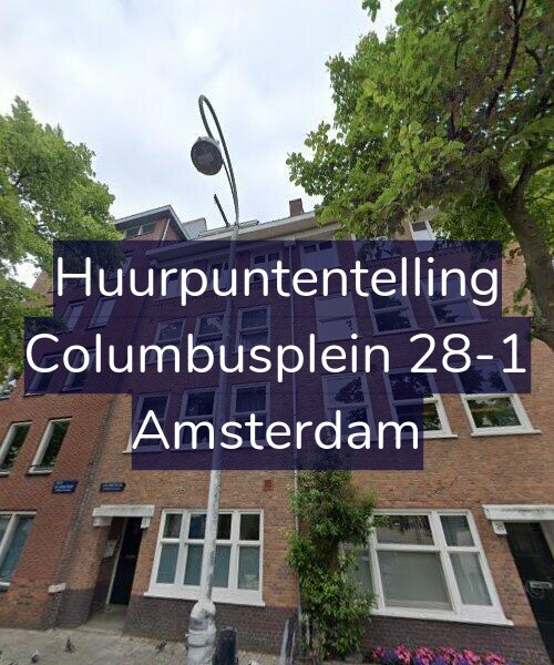 Foto gevel Huurpuntentelling voor Columbusplein 28-1, Amsterdam