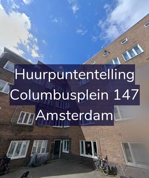Foto gevel Huurpuntentelling voor Columbusplein 147, Amsterdam
